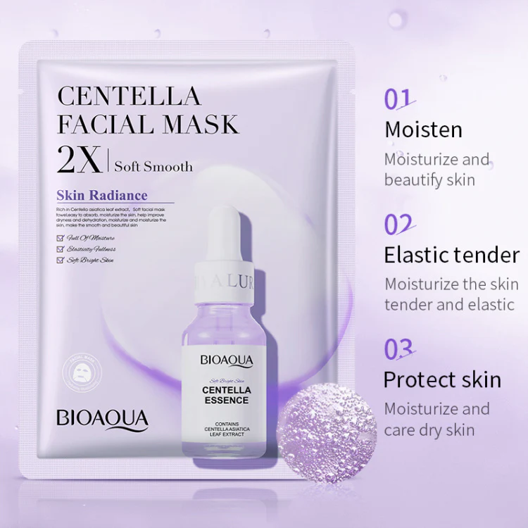 BIOAQUA Pack of 4 Shrink Pores Moisturizing Facial Mask Sheets - Image 4