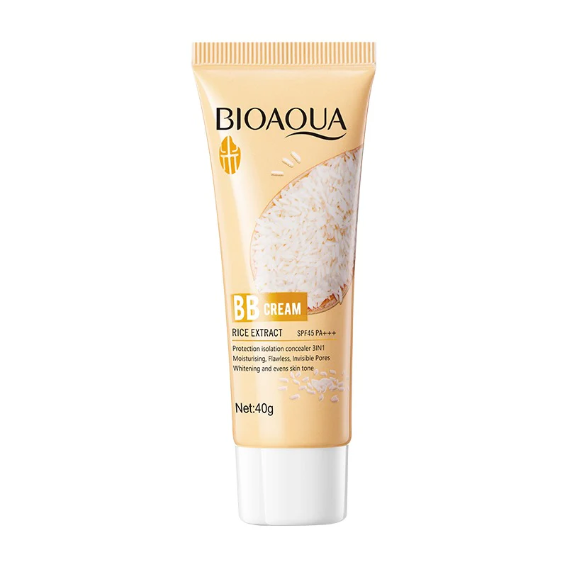 BIOAQUA Rice Raw Pulp SPF45 PA+++ BB Cream - 40g ( Ivory White ) - Image 7