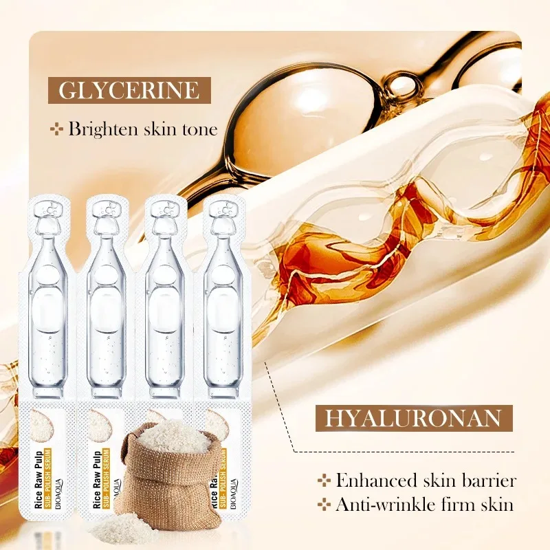 Biaoqua Rice Raw Pulp Sub-Polish Hyaluronic Acid Serum 1.9ML x 10Pcs - Image 3