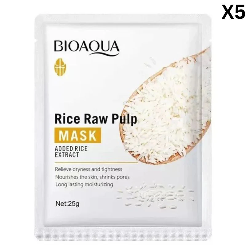 BIOAQUA Rice Raw Pulp Moisturizing Face Sheet Mask - Image 6
