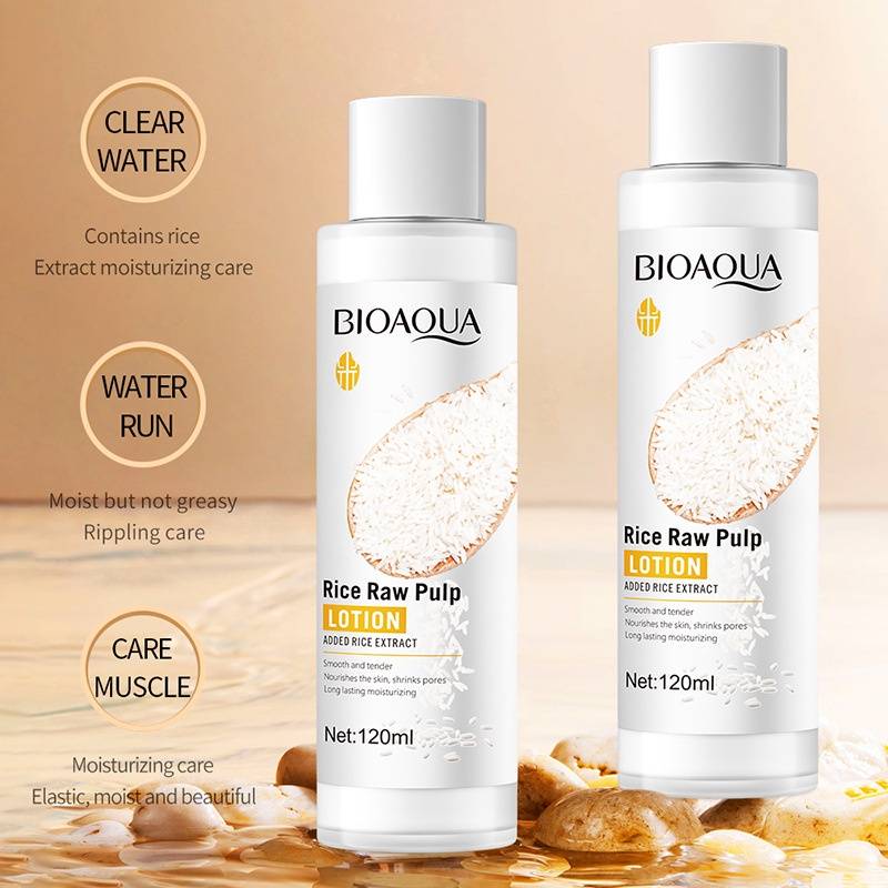 Bioaqua Rice Raw Pulp Lotion - Perfect Moisturizer for Facial Skin 120ml - Image 3