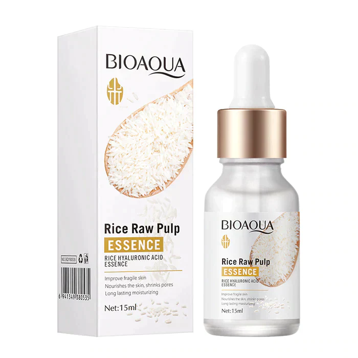 BIOAQUA Pack of 3 Rice Raw Pulp Whitening Skincare Set - Image 4