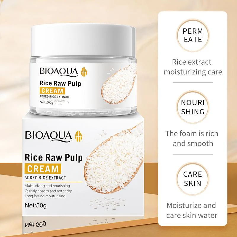BIOAQUA Rice Raw Pulp 5-Piece Whitening Skincare Set - Image 3