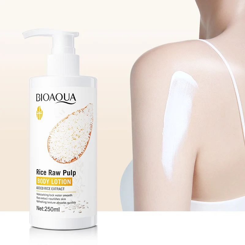 BIOAQUA Rice Raw Pulp Moisturizing  Body Lotion 250ml - Image 5