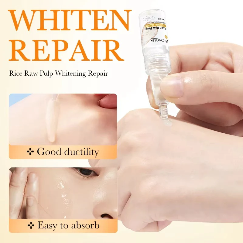 BIOAQUA Rice Raw Pulp Whitening Repair Lyophilised Powder Set - Image 3