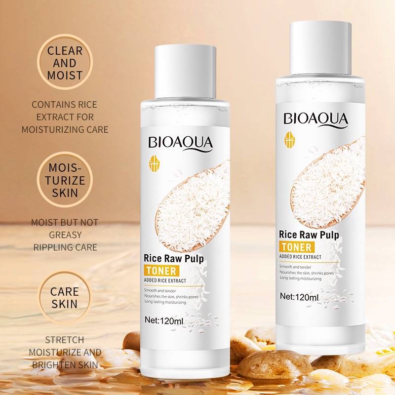 BIOAQUA Pack of 6 Rice Raw Pulp Brightening Skincare Set - Image 8