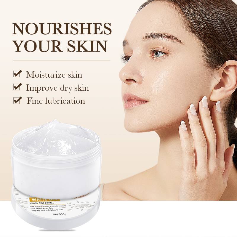 Bioaqua Rice Raw Pulp White Gel Moisturizing Brightening Gel 300g - Image 2