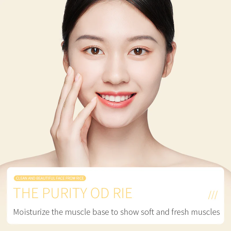 BIOAQUA Rice Raw Pulp Facial Cleanser - Brightening & Moisturizing 100g - Image 4