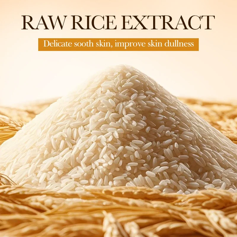BIOAQUA Rice Raw Pulp Whitening Travel 5-Piece Set - Brightening Skincare Kit - Image 6