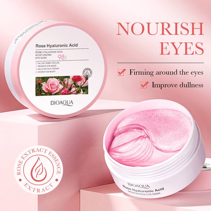 BIOAQUA Rose Hyaluronic Acid Moisturizing Eye Mask 30 Pairs 80g - Image 6