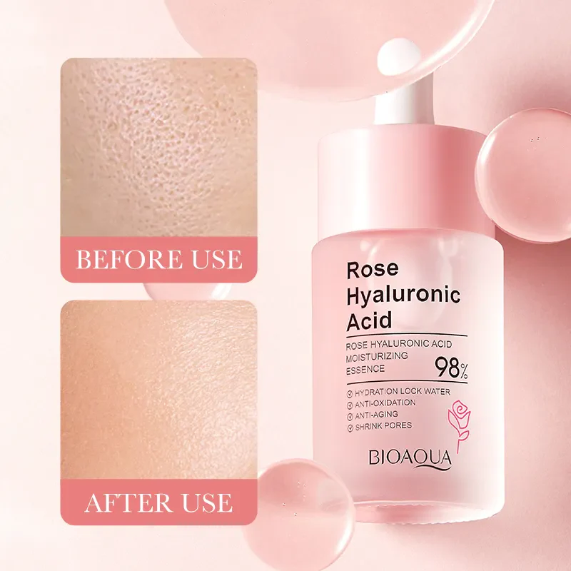 BIOAQUA Hyaluronic Acid & Rose Face Serum - Moisturizing & Anti-Aging Essence - 30ml - Image 5