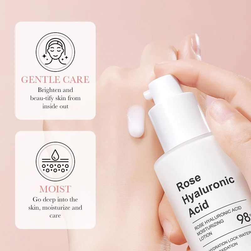 Bioaqua Rose Hyaluronic Acid Moisturizing Anti Aging Face Lotion 100ml - Image 4