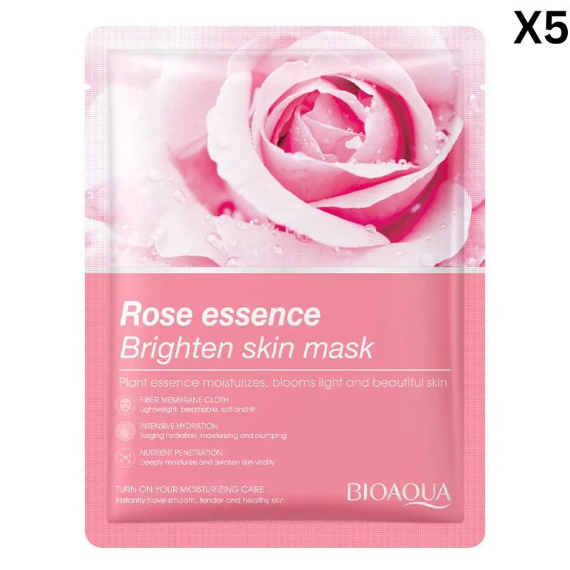 BIOAQUA Rose Essence Brighten Skin Face Sheet Mask 25g - Image 5