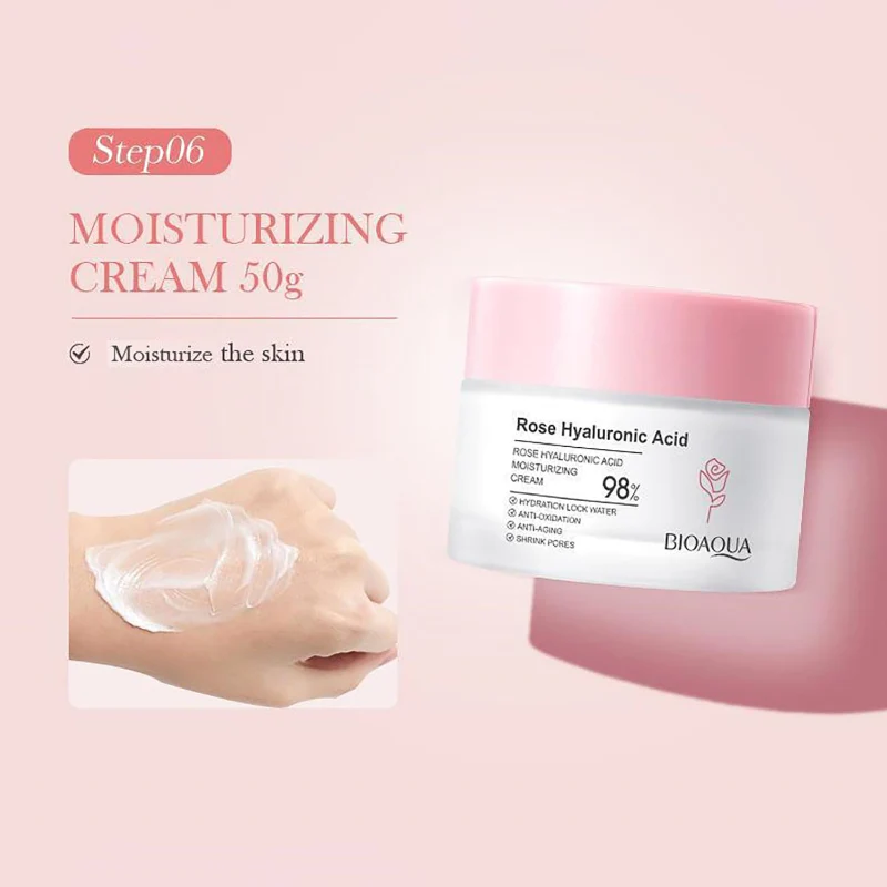 BIOAQUA Rose Hyaluronic Acid 6 Pcs Skincare Set - Image 11