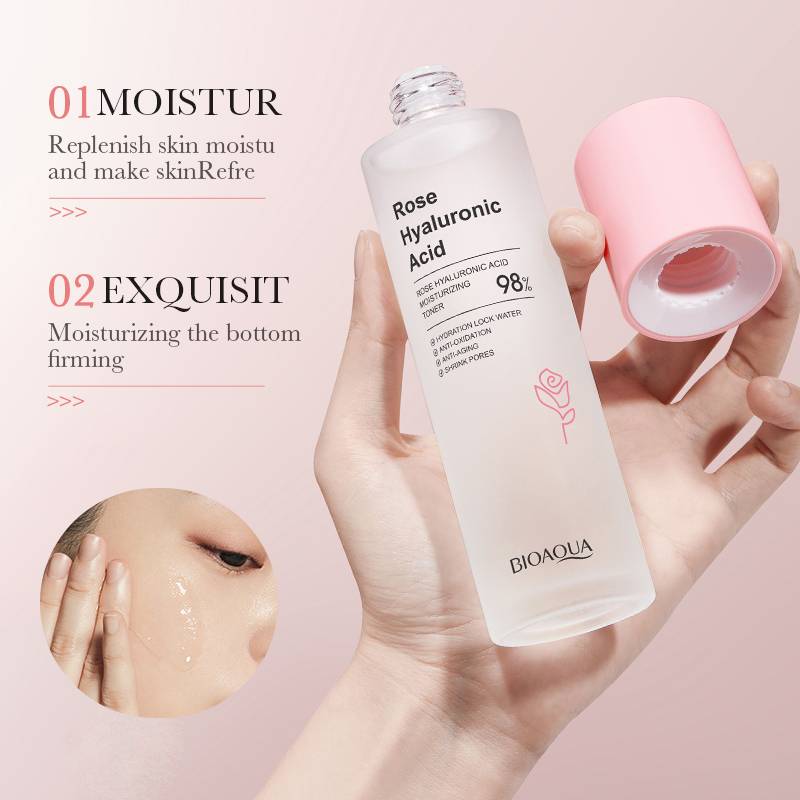 Bioaqua Rose Hyaluronic Acid Moisturizing Nourishing Toner 100ml - Image 6