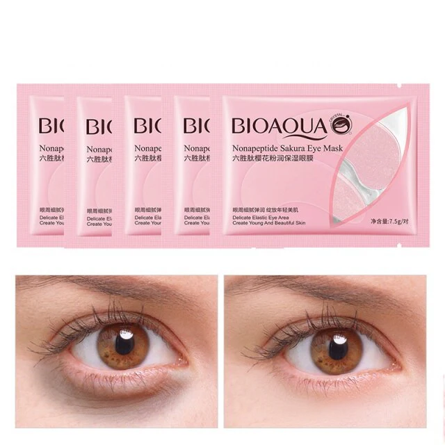 BIOAQUA Hexapeptide Sakura Anti-Wrinkle Nourishing Eye Mask 7.5g - Image 3