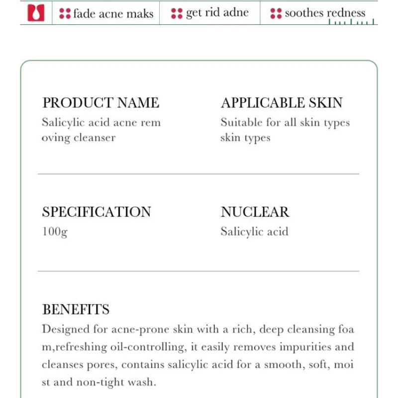 BIOAQUA Salicylic Acid Face Wash for Acne & Oily Skin 100g - Image 5