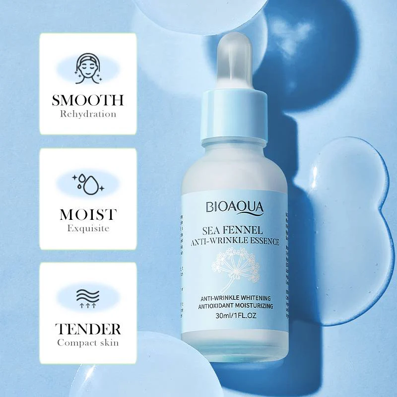 Bioaqua Sea Fennel Hyaluronic Acid Anti-Wrinkle Essence 30ml - Image 4