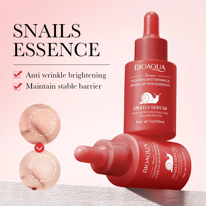 BIOAQUA Tighten Anti Wrinkle Snails Face Serum 30ml - Image 2