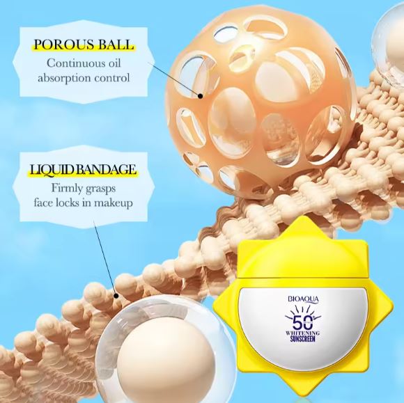 BIOAQUA Brightening Sunscreen SPF50+ PA+++ - UV High Protection - 40g - Image 4