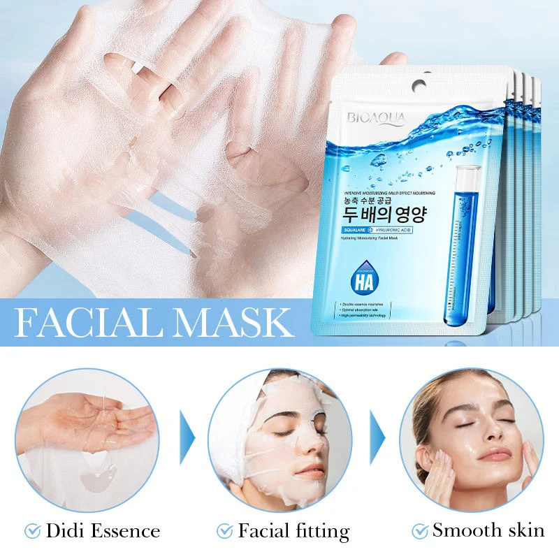 BIOAQUA Squalane Hyaluronic Acid Facial Sheet Mask - Image 2