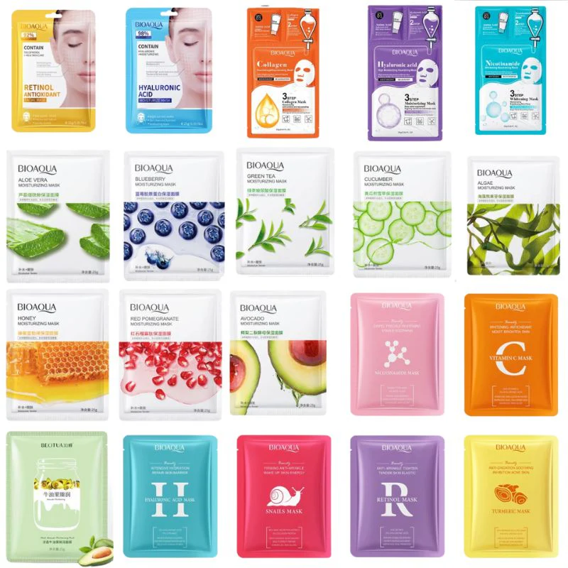 BIOAQUA Mixed Sheet Mask Bundle - Complete Facial Care Collection (3/6/10/15-Pack) - Image 3