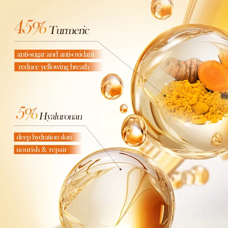 BIOAQUA Turmeric Anti-Oxidation Soothing Facial Mask 25g - Image 4