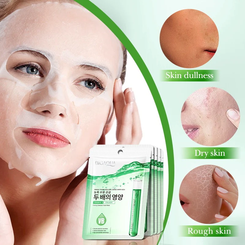 BIOAQUA Vitamin B Collagen Firming Tender Skin Face Sheet Mask - Image 2