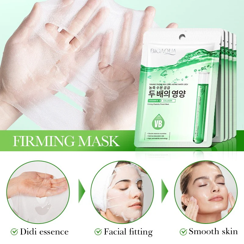 BIOAQUA Vitamin B Collagen Firming Tender Skin Face Sheet Mask - Image 4