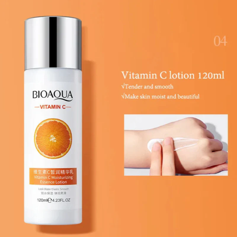 BIOAQUA 6-in-1 Vitamin C Skincare Gift Set - Brightening & Hydrating Care Kit - Image 6