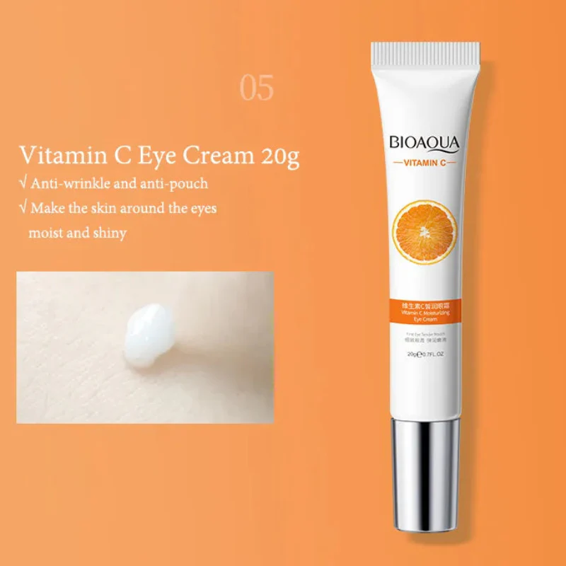 BIOAQUA 6-in-1 Vitamin C Skincare Gift Set - Brightening & Hydrating Care Kit - Image 7