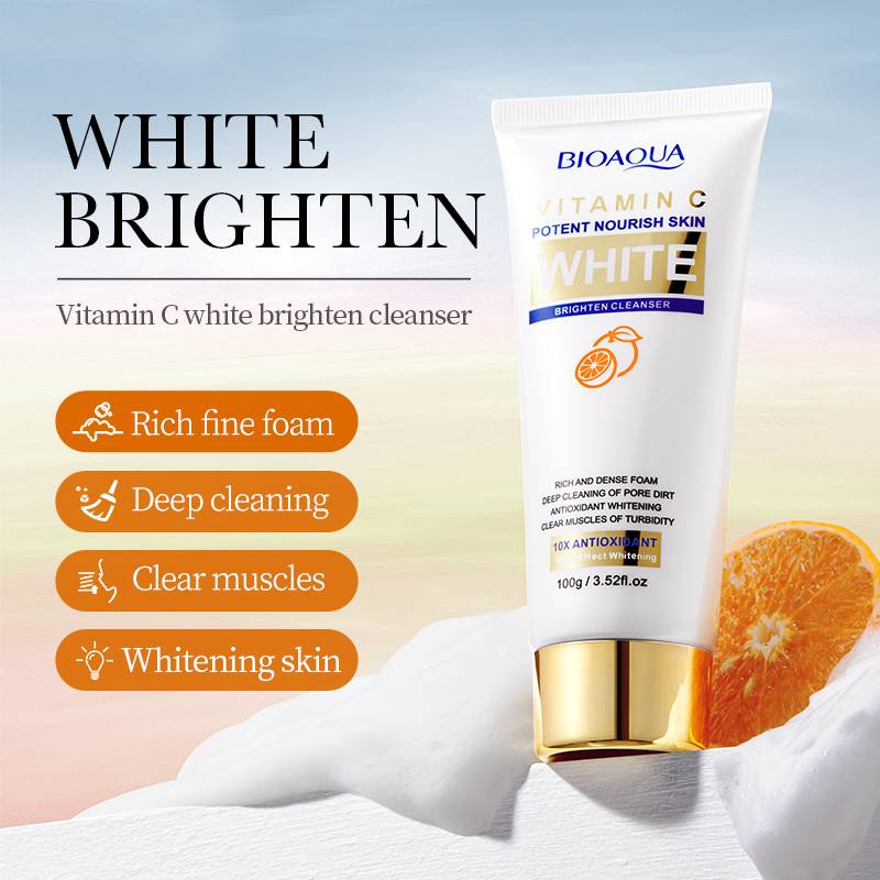 BIOAQUA Vitamin C Face Wash – Brightening & Oil Control Cleanser 100g - Image 5