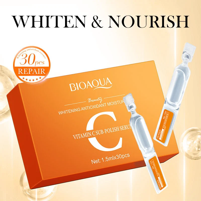 BIOAQUA Whietning AntiOxidant Vitamin C Sub-Polish Face Serum 1.5ml*30Pcs - Image 2