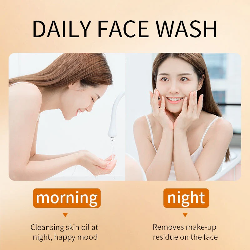 BIOAQUA Vitamin C Moisturizing Cleanser - Deep Cleansing & Brightening Facial Wash - 100g - Image 4
