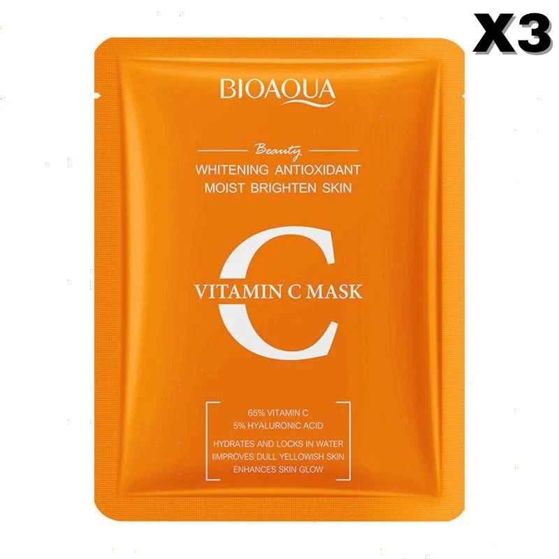 BIOAQUA Vitamin C Whitening Antioxidant Facial Mask 25g - Image 5