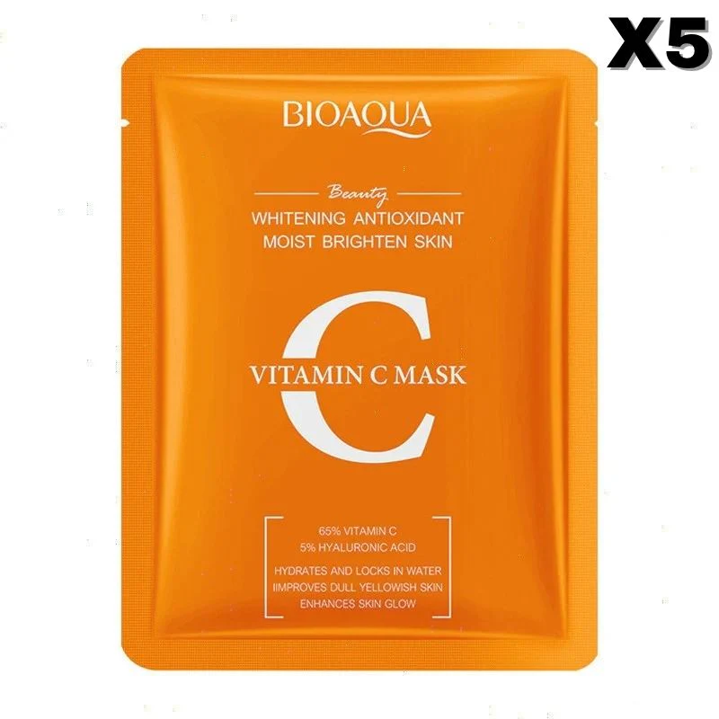 BIOAQUA Vitamin C Whitening Antioxidant Facial Mask 25g - Image 6