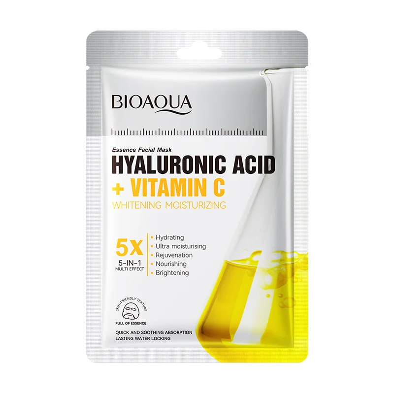 BIOAQUA Hyaluronic Acid & Vitamin C Facial Sheet Mask