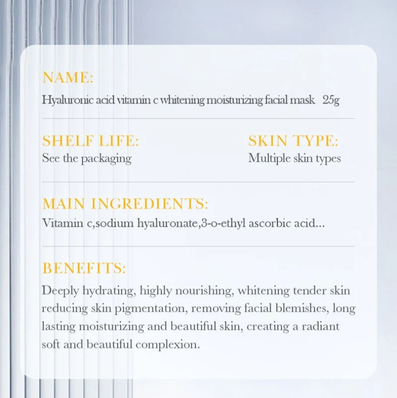 BIOAQUA Hyaluronic Acid & Vitamin C Facial Sheet Mask - Image 4