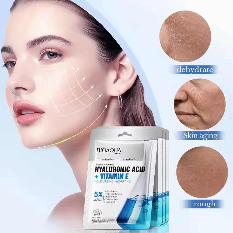BIOAQUA Hyaluronic Acid & Vitamin E Facial Sheet Mask - Image 4
