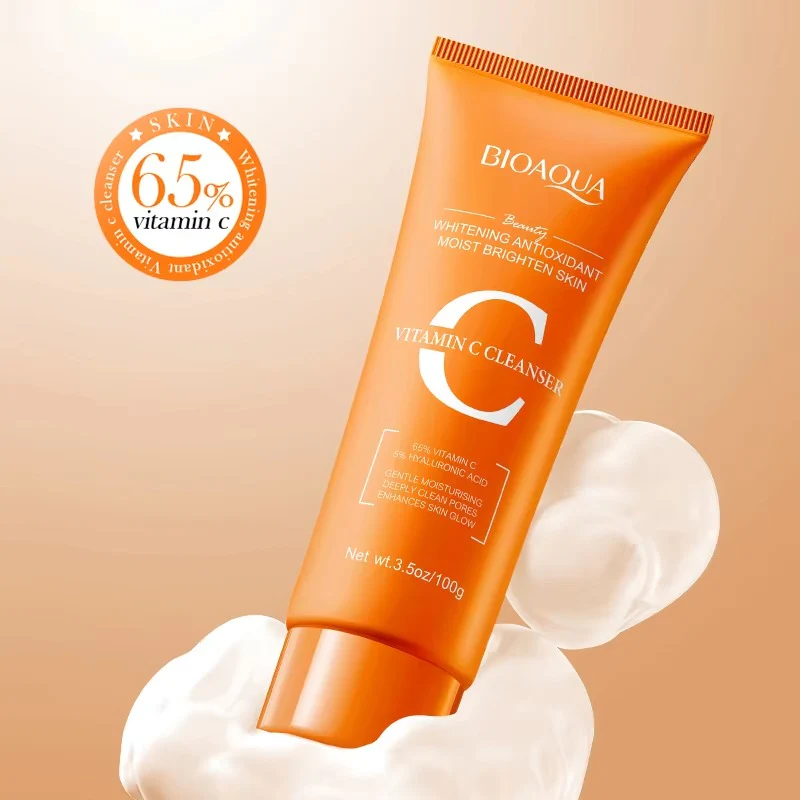 BIOAQUA Whitening Antioxidant Vitamin C Facial Cleanser 100g - Image 3
