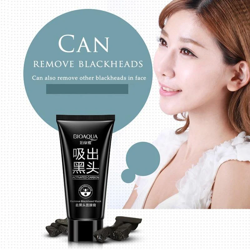 Bioaqua Black Suction Activated Carbon Remove Blackhead Mask (BQY88478） - Image 3