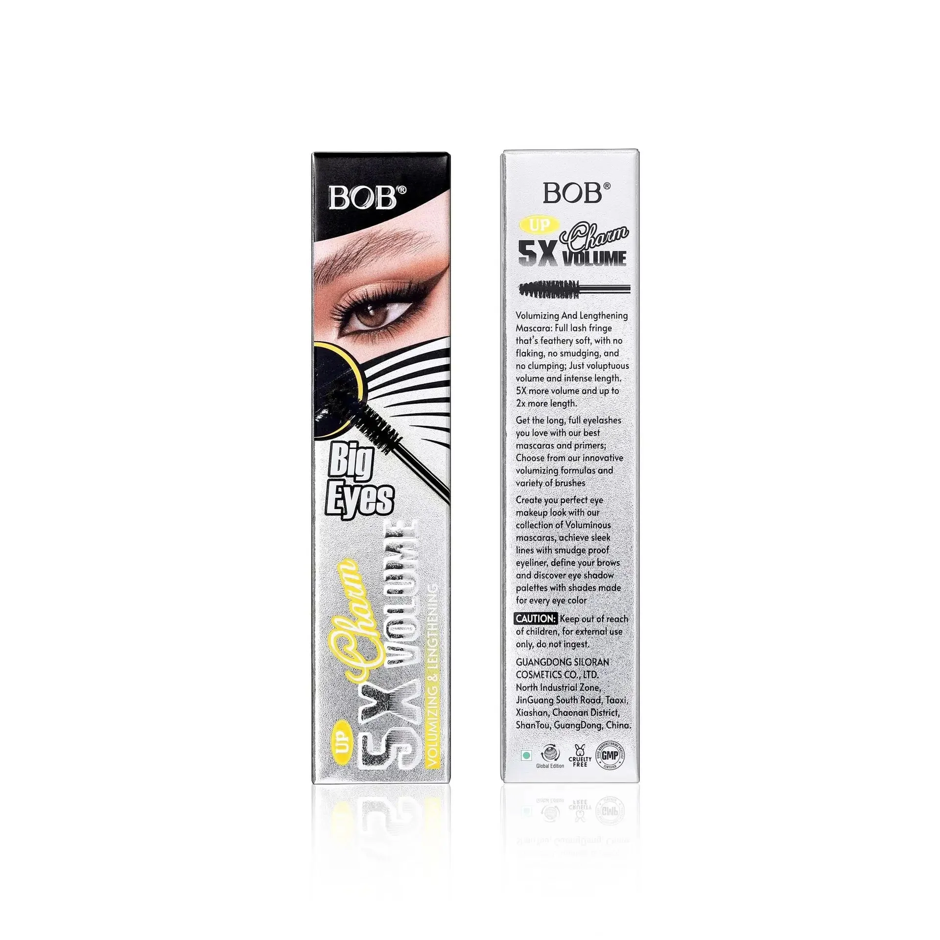 BOB 5X Volumizing and Lenghthening Big Eyes Volume Black Mascara - Image 3
