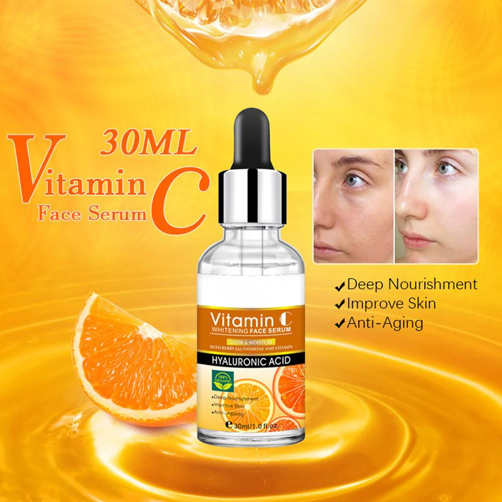 DISAAR Vitamin C Serum - Brightening & Anti-Aging with Hyaluronic Acid - 30ml - Image 7