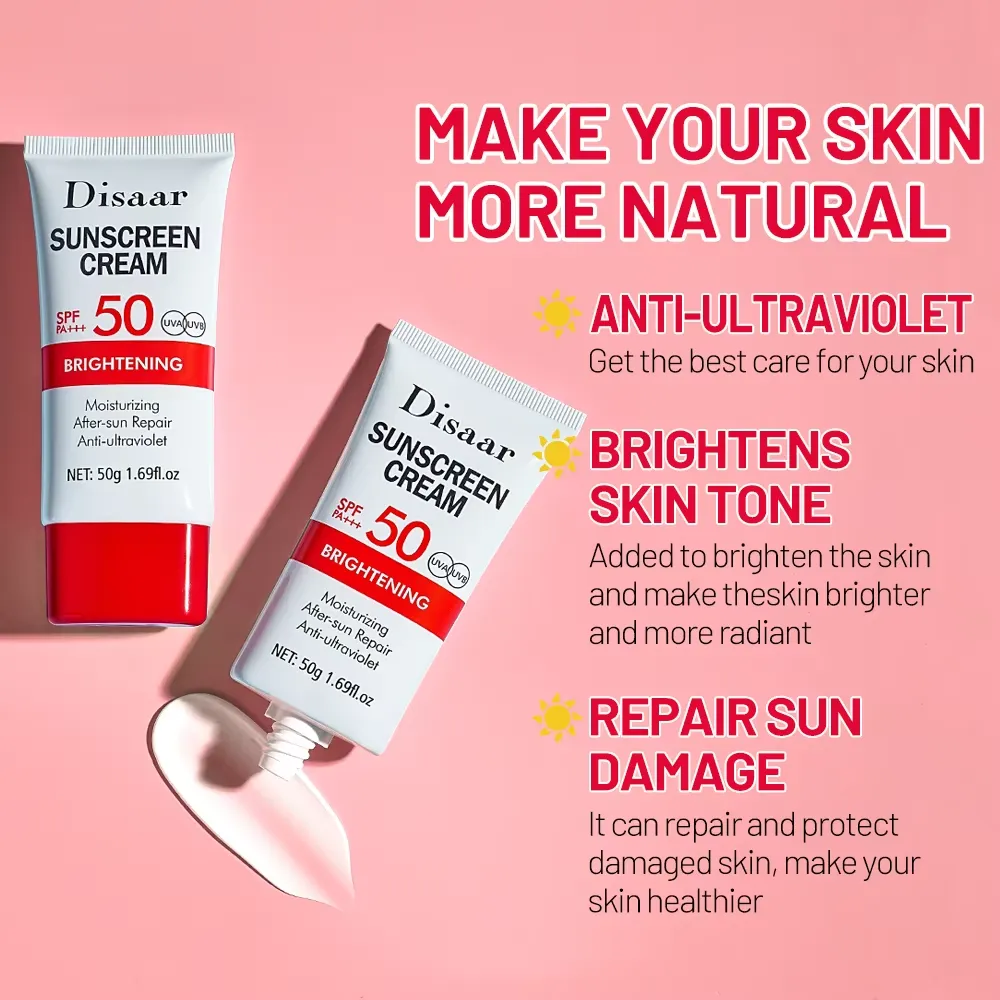 Disaar Brightening Sunscreen SPF 50+ PA+++ - Kojic Acid - 50g - Image 4