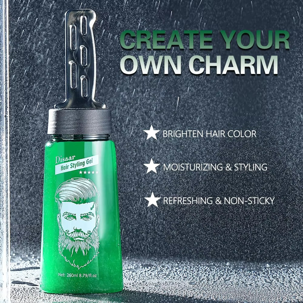 Disaar Styling Oil Head Men Hair Styling Gel 260ml - Image 3