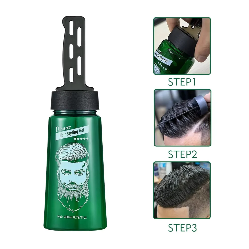 Disaar Styling Oil Head Men Hair Styling Gel 260ml - Image 5