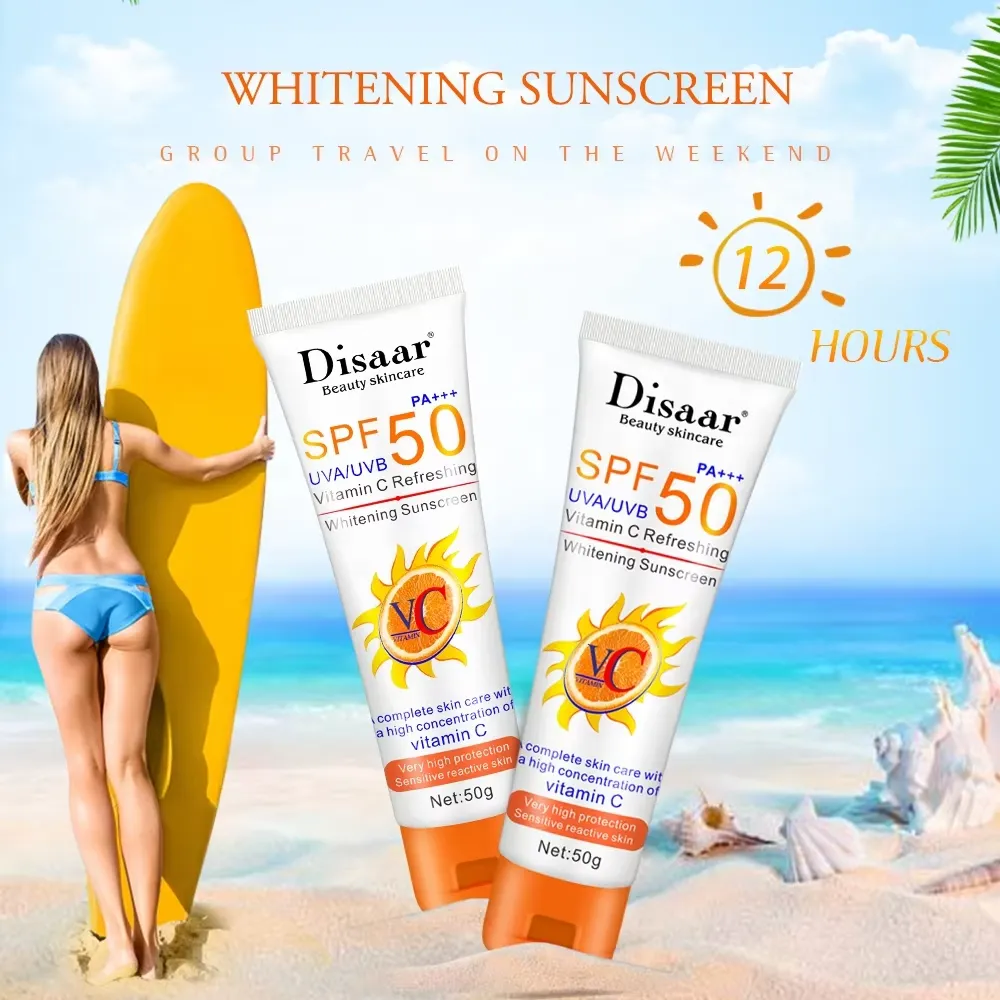 DISAAR Vitamin C Brightening Sunscreen SPF50+ PA+++ - 50g - Image 3