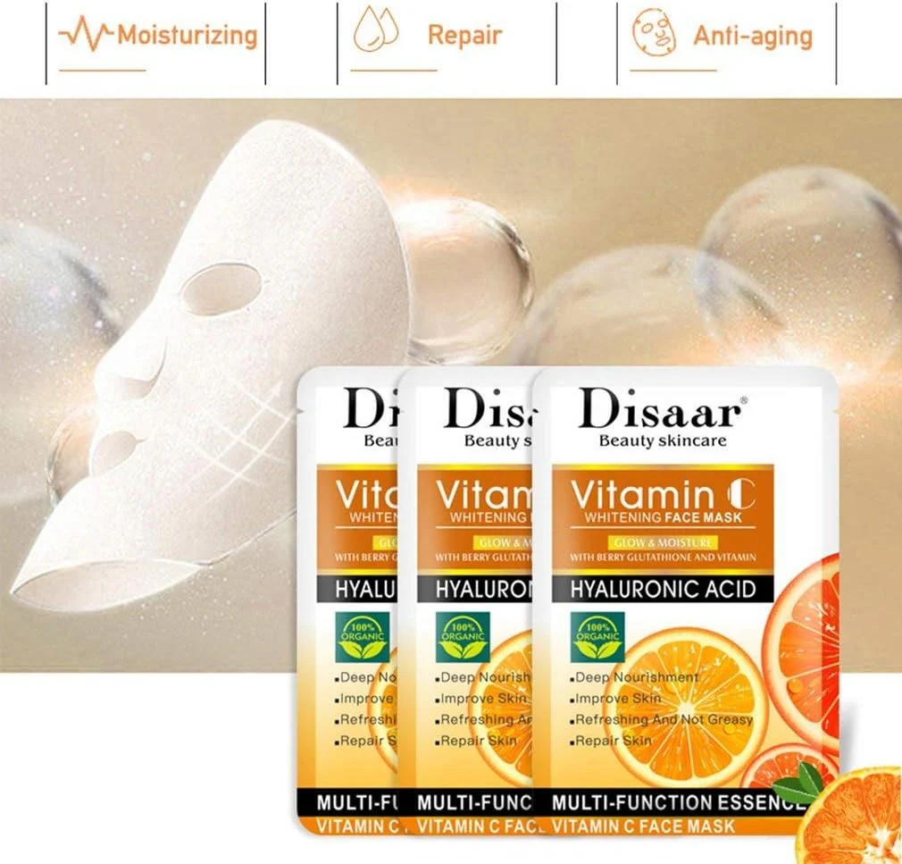 DISAAR Vitamin C Whitening Face Sheet Mask 25ml - Image 3
