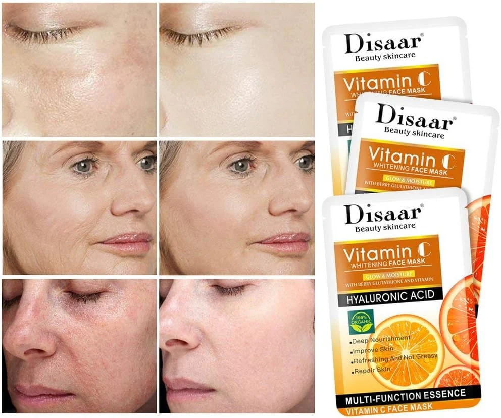 DISAAR Vitamin C Whitening Face Sheet Mask 25ml - Image 4