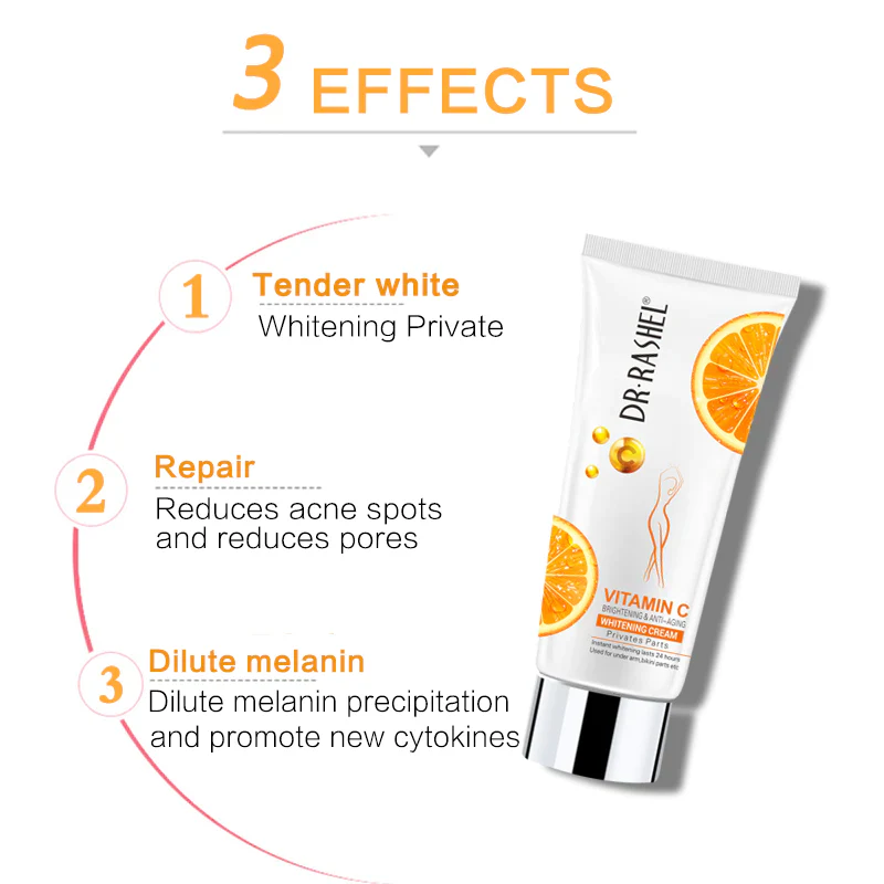 Dr.Rashel Vitamin C Brightening & Anti Aging Whitening Cream for Private Body Parts - Image 3